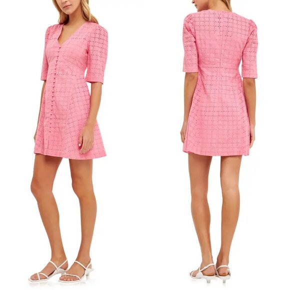 English Factory Broderie Lace Eyelet Dress - Picture 1 of 6